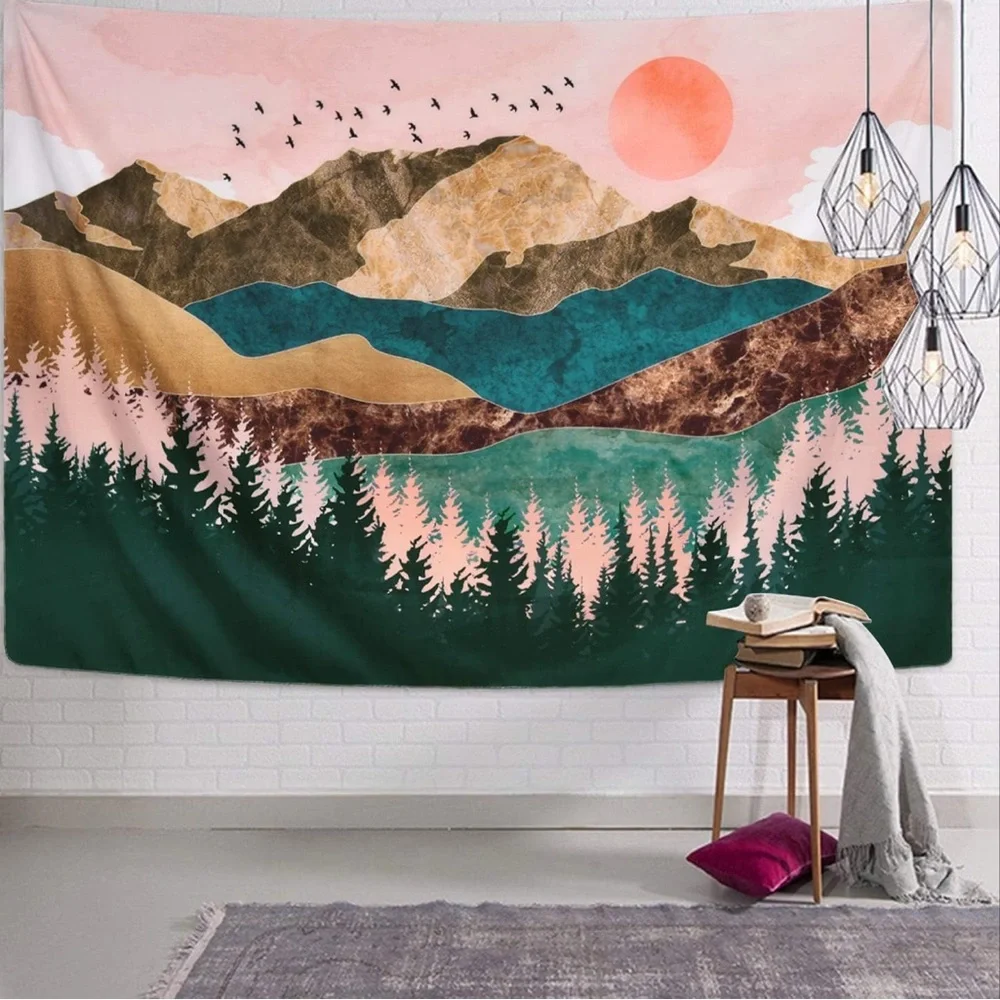 Urban Outfitters Nature Landscape Wall Hanging for Room (51.2 x 59.1 inches)